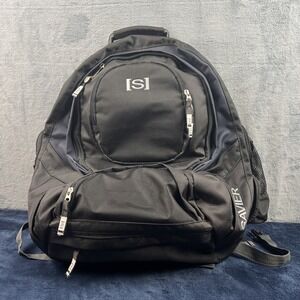 Savier Skate Backpack Black Pocket Grunge Straps-‎ Excellent Condition!